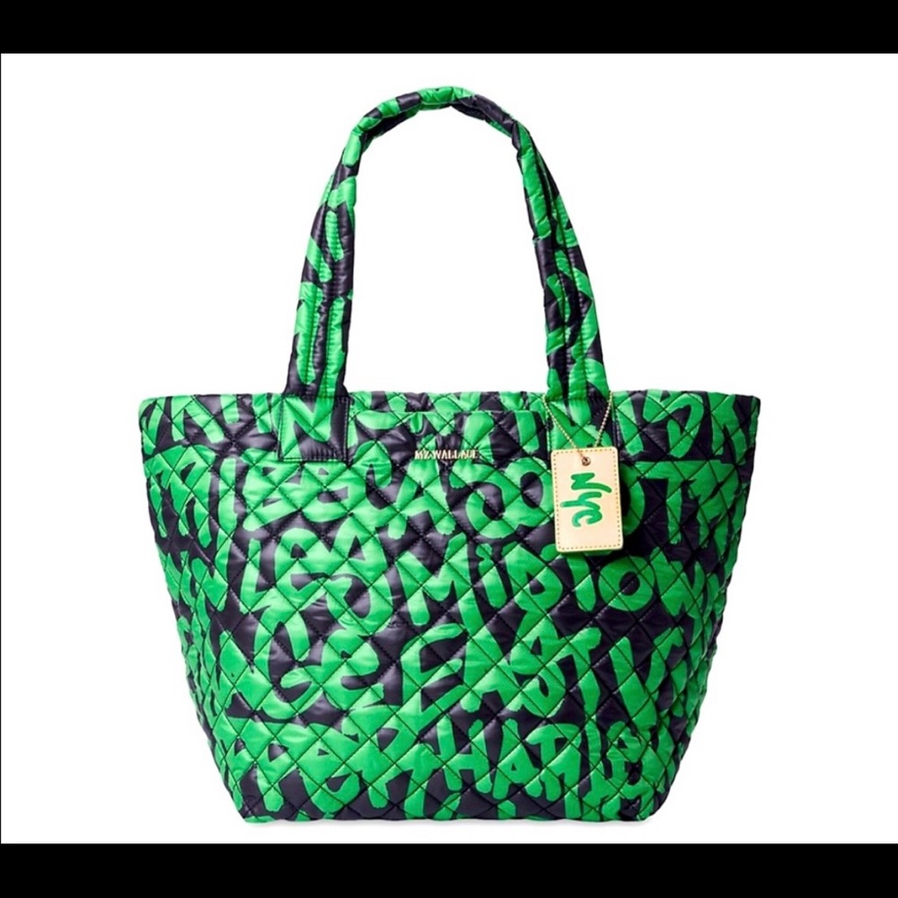 MZ Wallace Limited Edition NYC Graffiti medium metro deluxe tote.    NWT